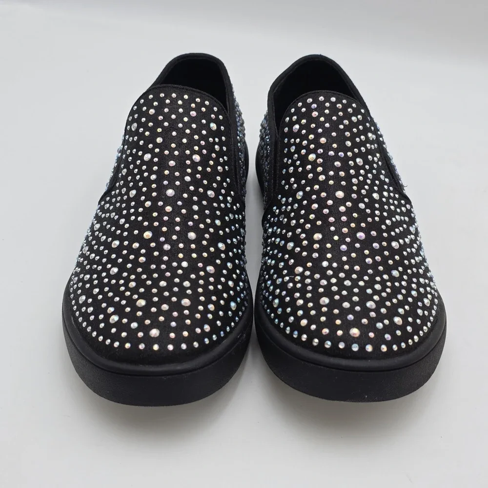MICHAEL‎ KORS Girls 6Y Women 7.5-8  Jem Tiffany Embellished In Midnight Sparkle